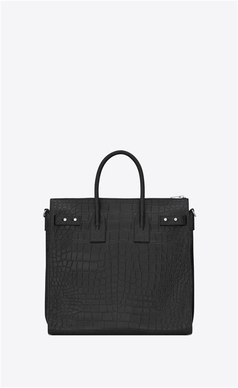 Sac de jour north/south tote in CROCODILE